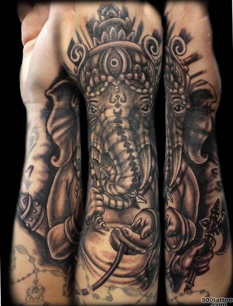photo tattoo Ganesh 27.01.2019 №281 - example of tattoo Ganesh - tattoovalue.net