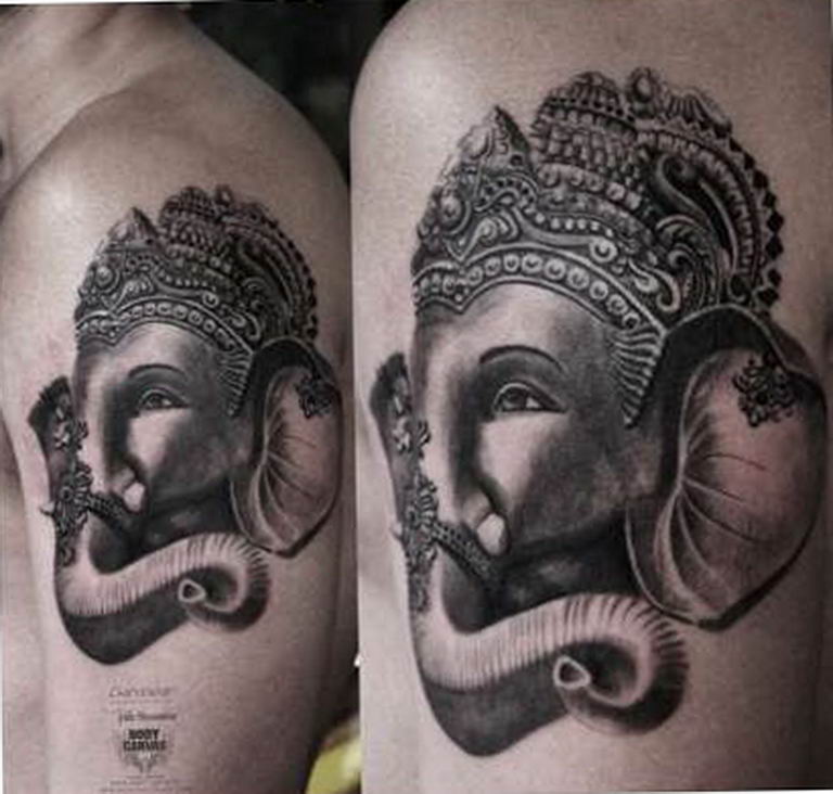 photo tattoo Ganesh 27.01.2019 №283 - example of tattoo Ganesh - tattoovalue.net