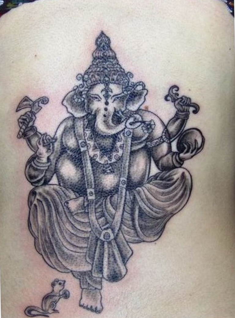 photo tattoo Ganesh 27.01.2019 №285 - example of tattoo Ganesh - tattoovalue.net