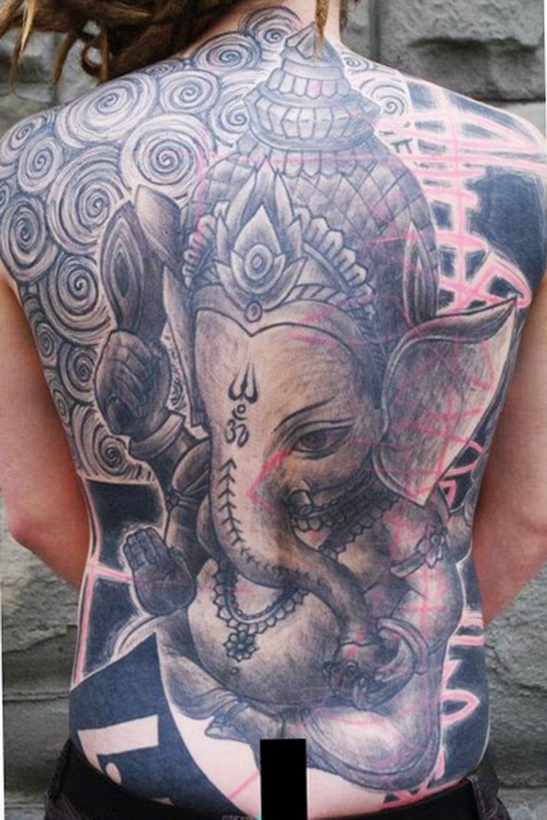 photo tattoo Ganesh 27.01.2019 №287 - example of tattoo Ganesh - tattoovalue.net