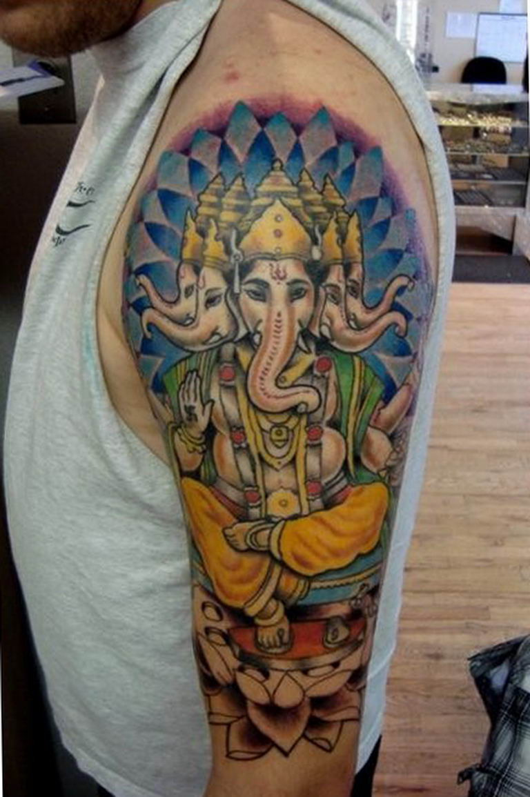 photo tattoo Ganesh 27.01.2019 №288 - example of tattoo Ganesh - tattoovalue.net