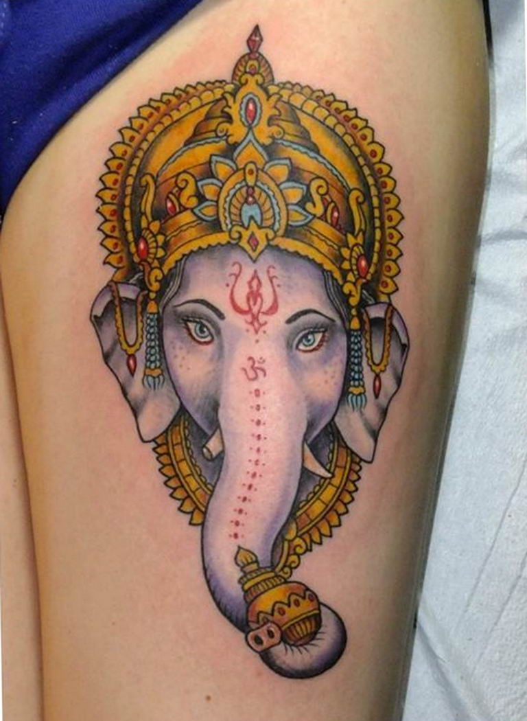 photo tattoo Ganesh 27.01.2019 №295 - example of tattoo Ganesh - tattoovalue.net