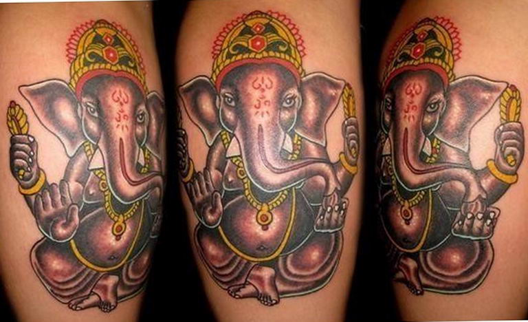 photo tattoo Ganesh 27.01.2019 №299 - example of tattoo Ganesh - tattoovalue.net