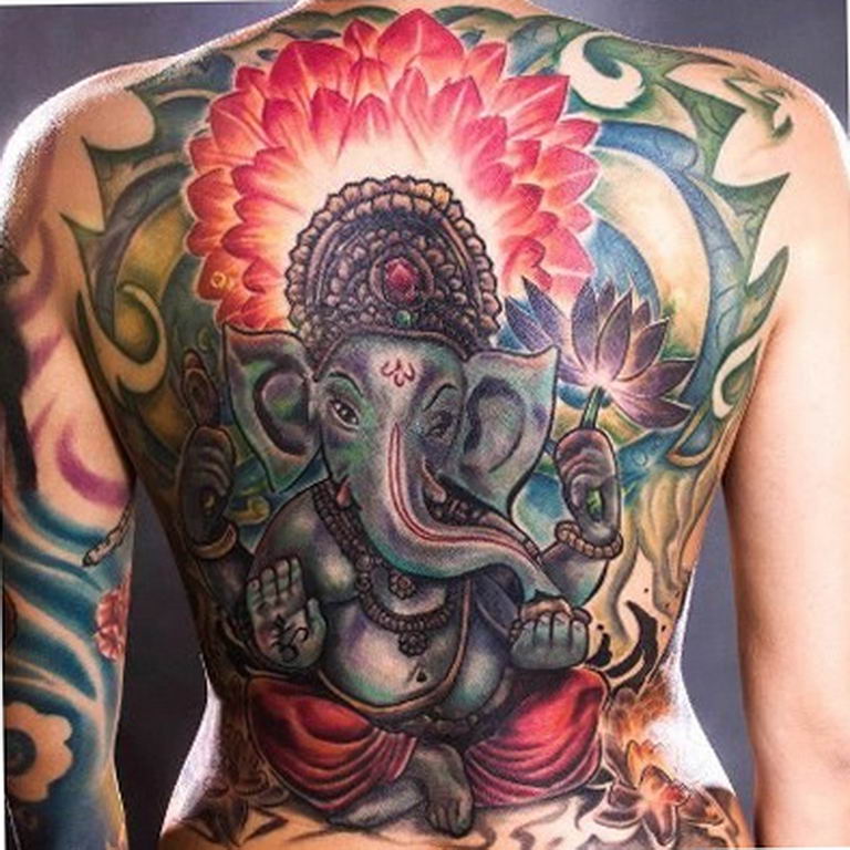 photo tattoo Ganesh 27.01.2019 №302 - example of tattoo Ganesh - tattoovalue.net