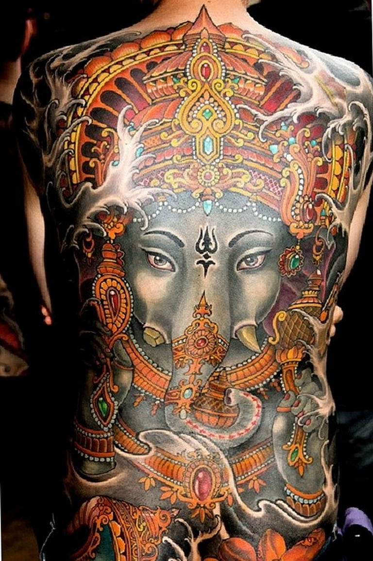 photo tattoo Ganesh 27.01.2019 №306 - example of tattoo Ganesh - tattoovalue.net