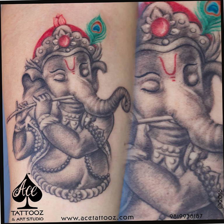 photo tattoo Ganesh 27.01.2019 №308 - example of tattoo Ganesh - tattoovalue.net