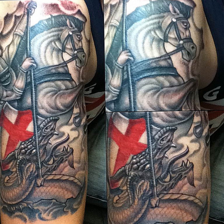 Return to The meaning of the tattoo Saint George. photo tattoo Saint George...