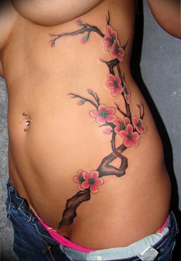 photo tattoo cherry 28.01.2019 № 327 - an example of drawing a cherry tatto...