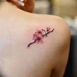 photo tattoo cherry 28.01.2019 №033 - an example of drawing a cherry tattoo - tattoovalue.net