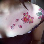 photo tattoo cherry 28.01.2019 №043 - an example of drawing a cherry tattoo - tattoovalue.net