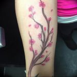 photo tattoo cherry 28.01.2019 №055 - an example of drawing a cherry tattoo - tattoovalue.net