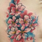 photo tattoo cherry 28.01.2019 №061 - an example of drawing a cherry tattoo - tattoovalue.net