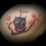 photo tattoo cherry 28.01.2019 №063 - an example of drawing a cherry tattoo - tattoovalue.net