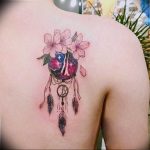 photo tattoo cherry 28.01.2019 №065 - an example of drawing a cherry tattoo - tattoovalue.net
