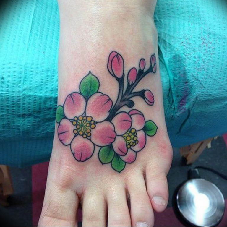 photo tattoo cherry 28.01.2019 №066 - an example of drawing a cherry tattoo - tattoovalue.net