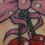 photo tattoo cherry 28.01.2019 №070 - an example of drawing a cherry tattoo - tattoovalue.net