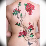 photo tattoo cherry 28.01.2019 №087 - an example of drawing a cherry tattoo - tattoovalue.net