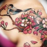 photo tattoo cherry 28.01.2019 №112 - an example of drawing a cherry tattoo - tattoovalue.net
