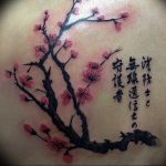 photo tattoo cherry 28.01.2019 №147 - an example of drawing a cherry tattoo - tattoovalue.net