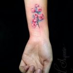 photo tattoo cherry 28.01.2019 №155 - an example of drawing a cherry tattoo - tattoovalue.net