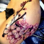 photo tattoo cherry 28.01.2019 №186 - an example of drawing a cherry tattoo - tattoovalue.net