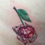 photo tattoo cherry 28.01.2019 №224 - an example of drawing a cherry tattoo - tattoovalue.net