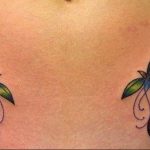 photo tattoo cherry 28.01.2019 №226 - an example of drawing a cherry tattoo - tattoovalue.net