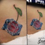 photo tattoo cherry 28.01.2019 №234 - an example of drawing a cherry tattoo - tattoovalue.net