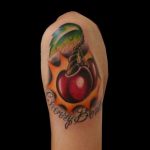 photo tattoo cherry 28.01.2019 №242 - an example of drawing a cherry tattoo - tattoovalue.net