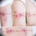 photo tattoo cherry 28.01.2019 №271 - an example of drawing a cherry tattoo - tattoovalue.net