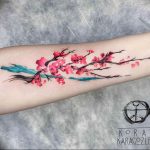 photo tattoo cherry 28.01.2019 №302 - an example of drawing a cherry tattoo - tattoovalue.net