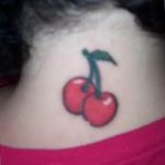 photo tattoo cherry 28.01.2019 №334 - an example of drawing a cherry tattoo - tattoovalue.net