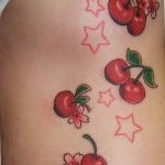 photo tattoo cherry 28.01.2019 №338 - an example of drawing a cherry tattoo - tattoovalue.net