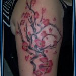 photo tattoo cherry 28.01.2019 №394 - an example of drawing a cherry tattoo - tattoovalue.net