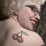 photo tattoo cherry 28.01.2019 №402 - an example of drawing a cherry tattoo - tattoovalue.net