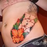 photo tattoo gladiolus 25.01.2019 №038 - drawing a tattoo flower gladiolus - tattoovalue.net