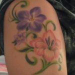 photo tattoo gladiolus 25.01.2019 №039 - drawing a tattoo flower gladiolus - tattoovalue.net