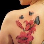 photo tattoo gladiolus 25.01.2019 №070 - drawing a tattoo flower gladiolus - tattoovalue.net