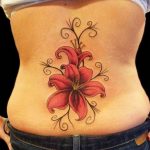 photo tattoo gladiolus 25.01.2019 №083 - drawing a tattoo flower gladiolus - tattoovalue.net