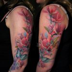 photo tattoo gladiolus 25.01.2019 №085 - drawing a tattoo flower gladiolus - tattoovalue.net
