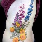photo tattoo gladiolus 25.01.2019 №095 - drawing a tattoo flower gladiolus - tattoovalue.net