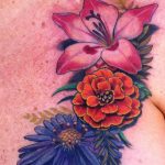 photo tattoo gladiolus 25.01.2019 №102 - drawing a tattoo flower gladiolus - tattoovalue.net