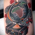 photo tattoo globe 25.01.2019 №085 - drawing tattoo globe - tattoovalue.net