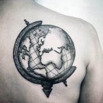 photo tattoo globe 25.01.2019 №005 - drawing tattoo globe - tattoovalue.net