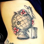 photo tattoo globe 25.01.2019 №043 - drawing tattoo globe - tattoovalue.net