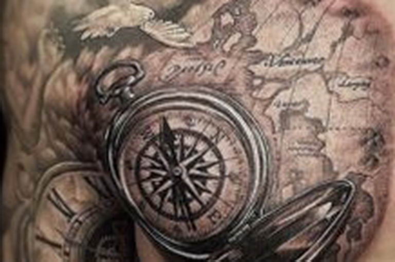 photo tattoo globe 25.01.2019 №052 - drawing tattoo globe - tattoovalue.net