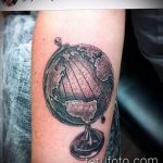 photo tattoo globe 25.01.2019 №071 - drawing tattoo globe - tattoovalue.net