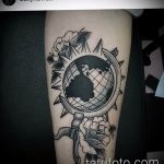 photo tattoo globe 25.01.2019 №074 - drawing tattoo globe - tattoovalue.net