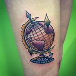 photo tattoo globe 25.01.2019 №097 - drawing tattoo globe - tattoovalue.net