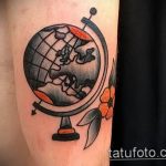 photo tattoo globe 25.01.2019 №138 - drawing tattoo globe - tattoovalue.net